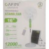 Cafini 16" Rechargeable Solar Standing Fan